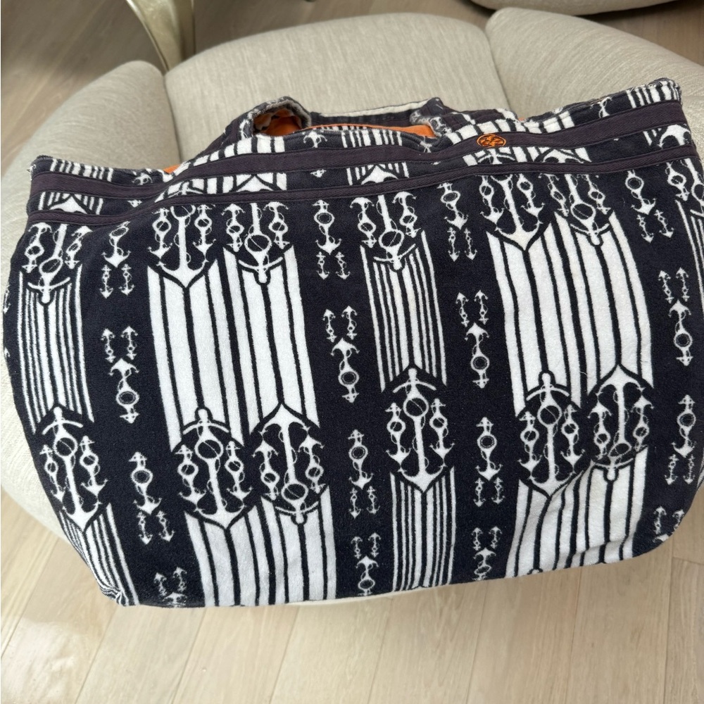 Tory Burch beach bag blue
